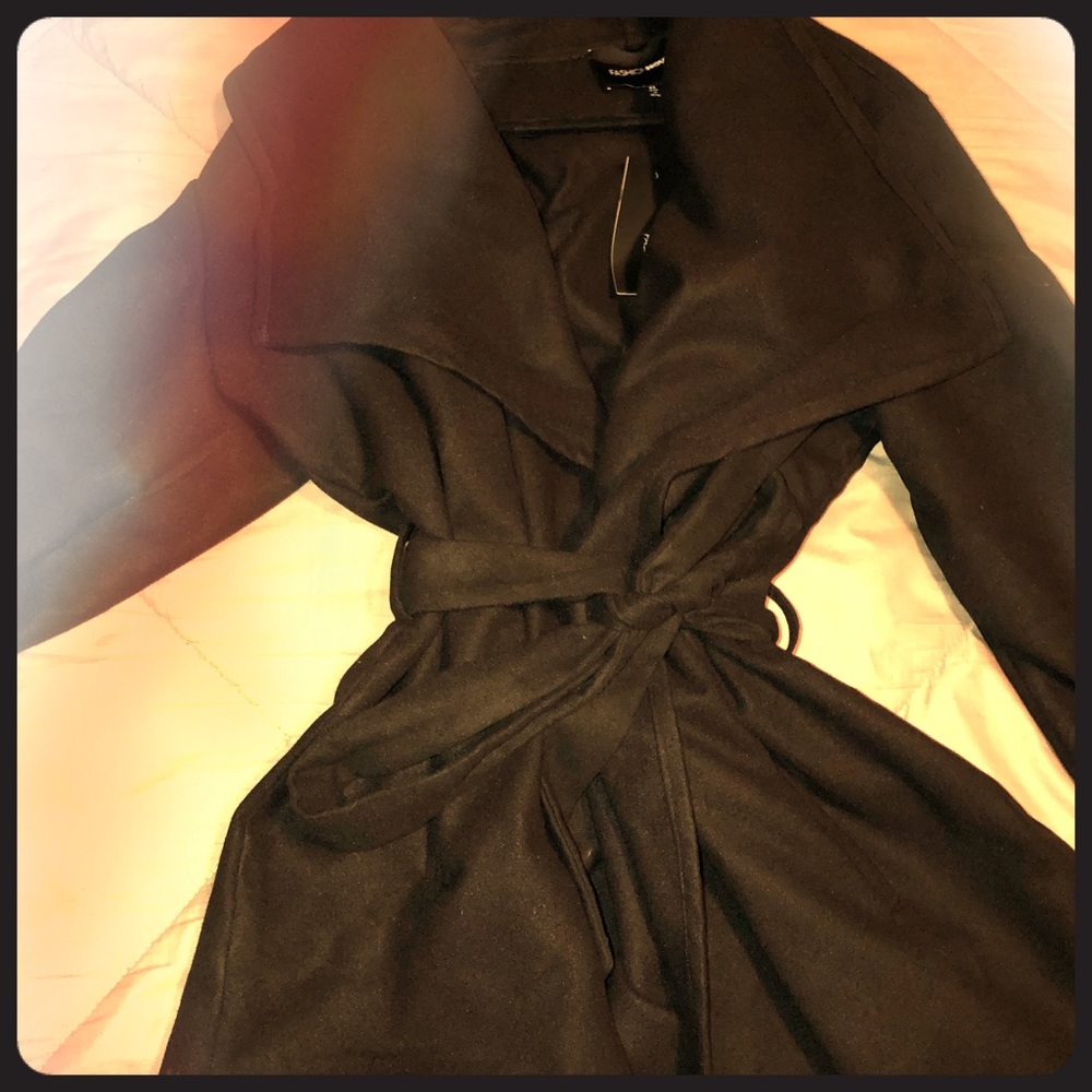 Chic Peacoat with sash NWT